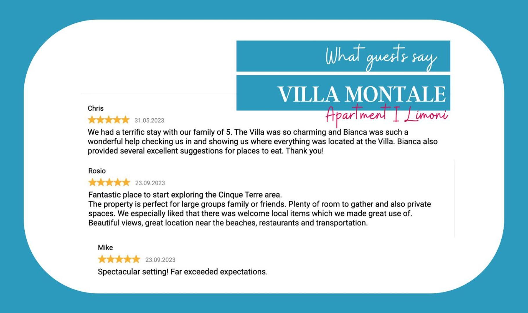 Villa Montale Apartment I Limoni Monterosso al Mare Eksteriør bilde